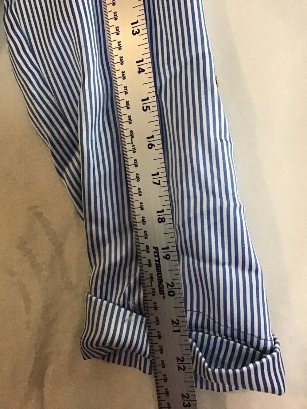 Michael Kors Women's Striped Tie-Front Shirtdress, Blueberry, Size S